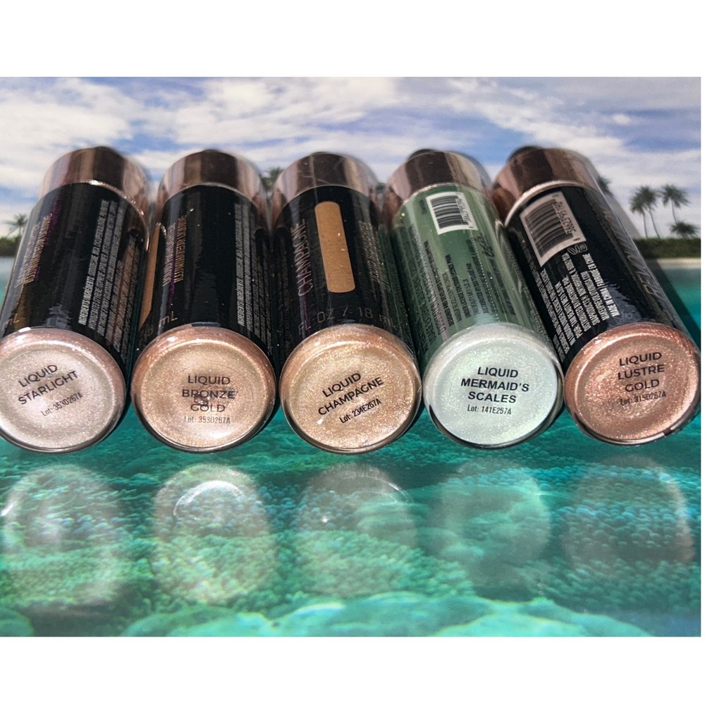 Revolution Liquid Highlighter Starlight Bronze Gold Champagne Mermaid Scales X5